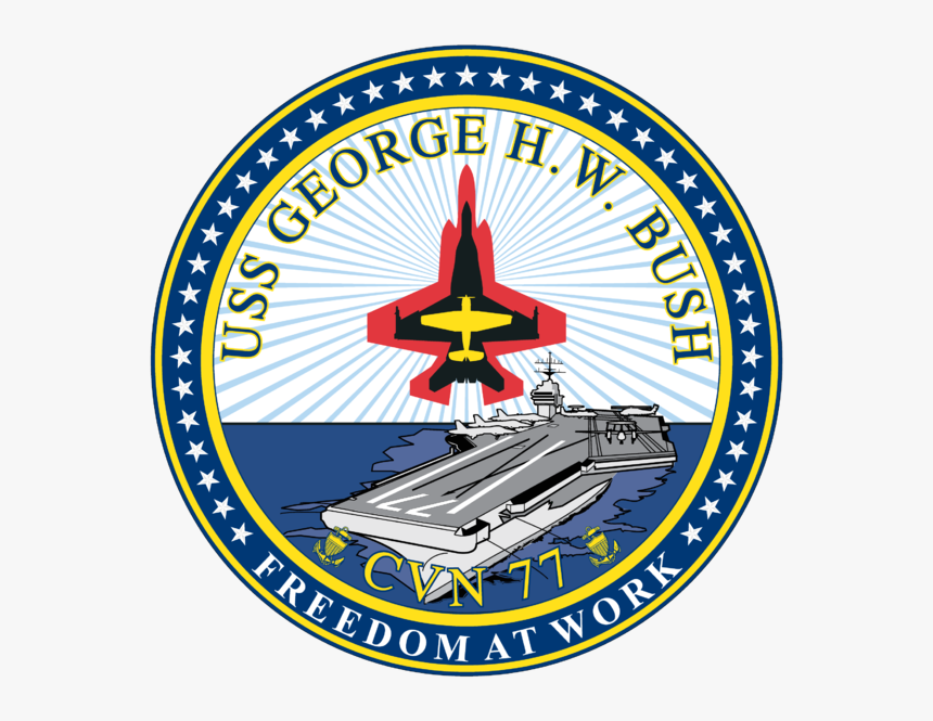 Uss George Hw Bush Logo, HD Png Download