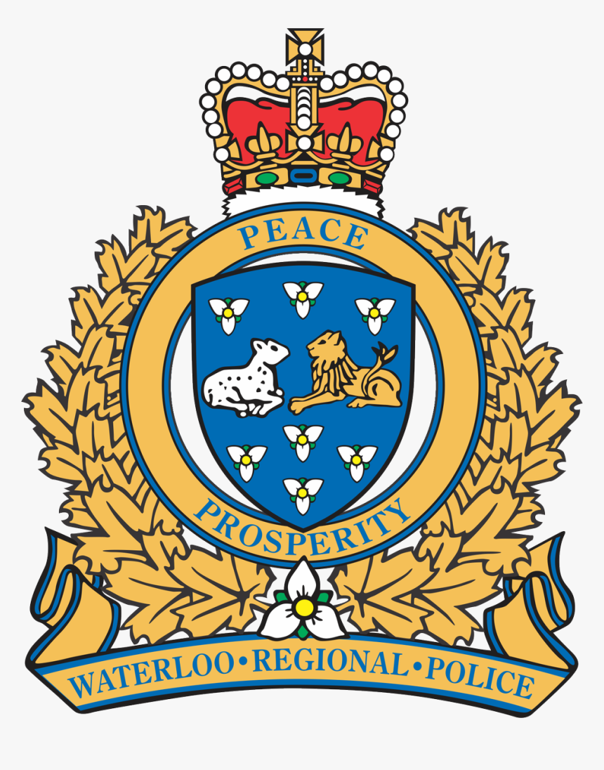 1 Male To Hospital With Stab Wound, 1 Male Arrested - Waterloo Regional Police Service Logo, HD Png Download