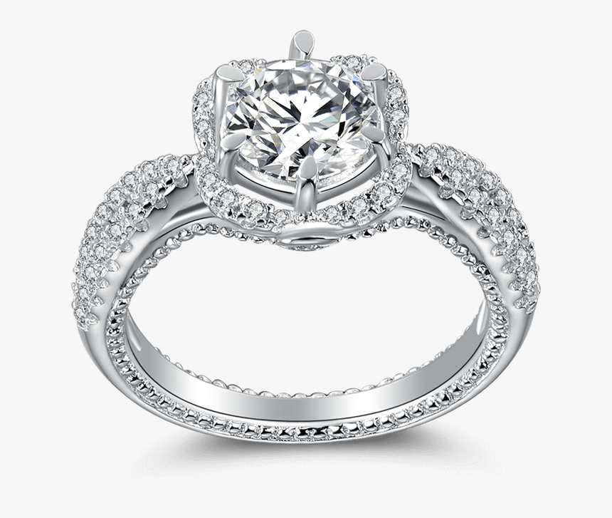 Dream Wedding Ring - Solitaire Ring Wedding Bands, HD Png Download