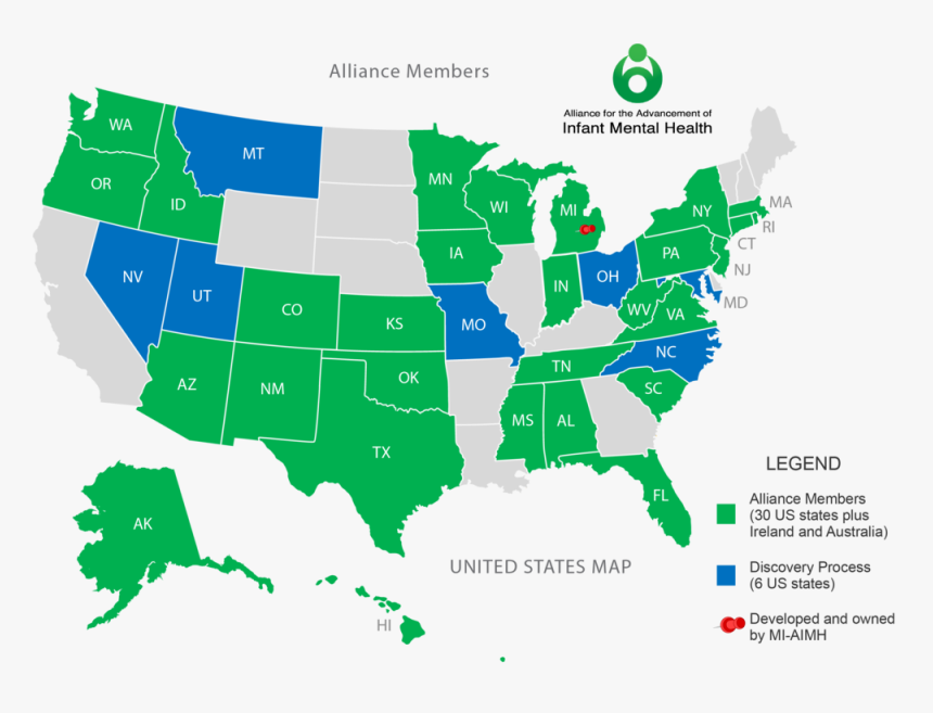 Usa Map - Blues Bruins Fan Map, HD Png Download