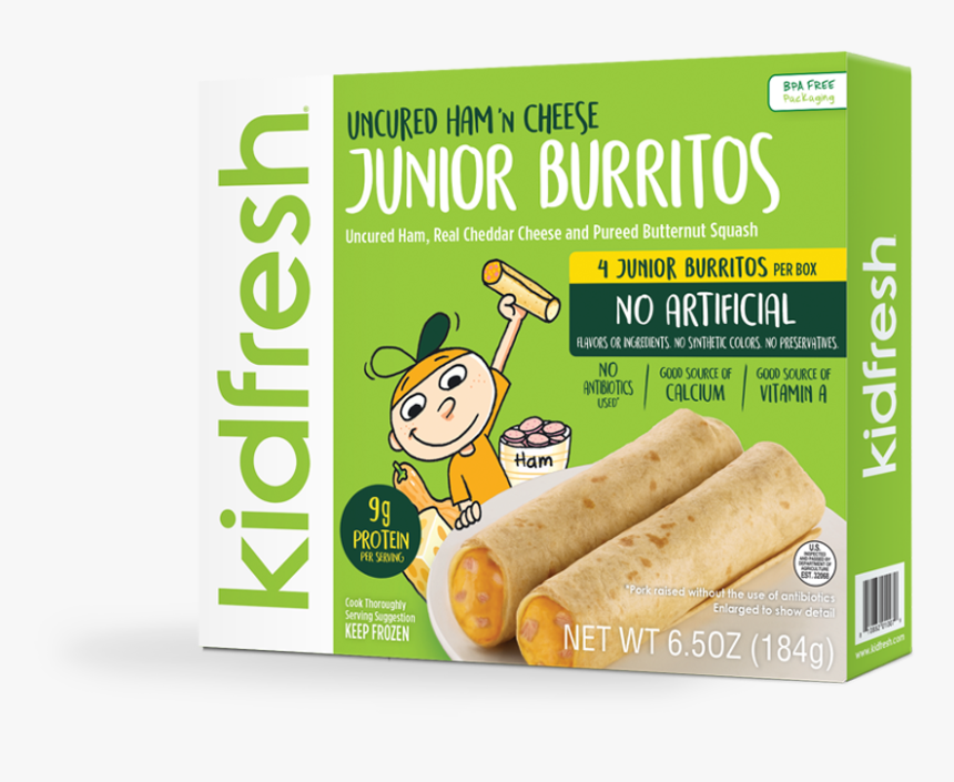 Kidfresh Meals , Png Download - Kidfresh Burrito, Transparent Png