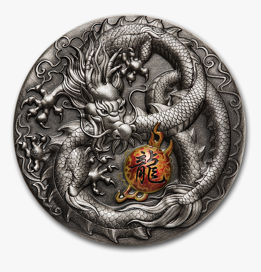 Tuvalu Silver Dragon - 祥 龍, HD Png Download