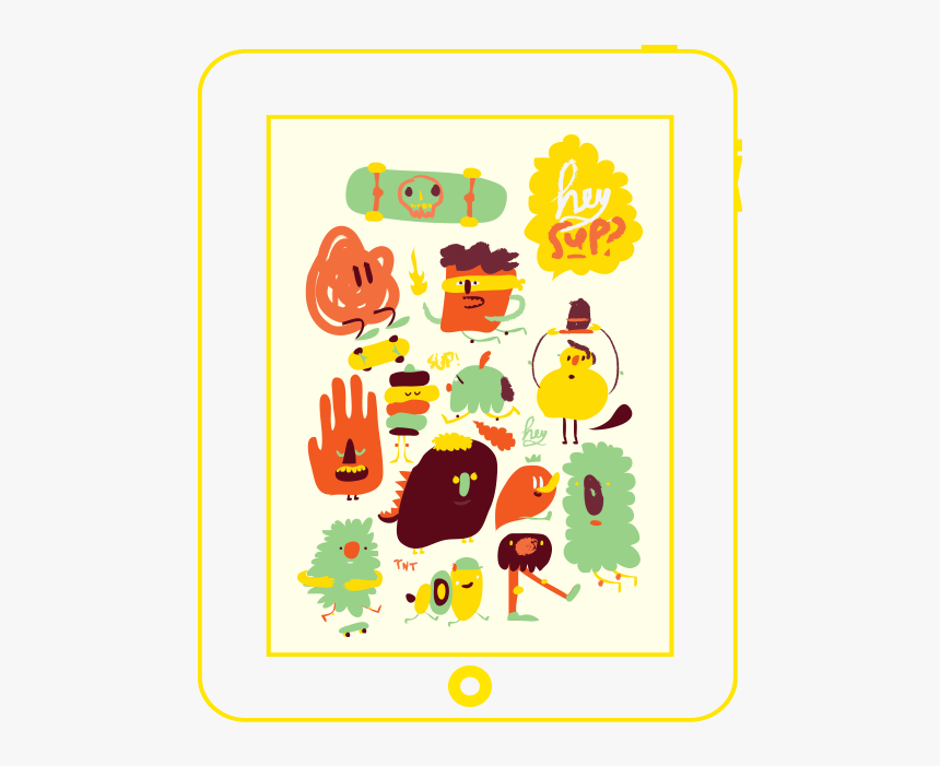 Skate Friends By Bosque - Cartoon, HD Png Download