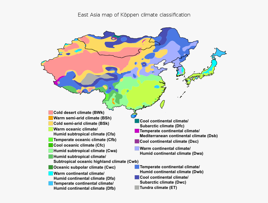 Climate Types Of China, HD Png Download