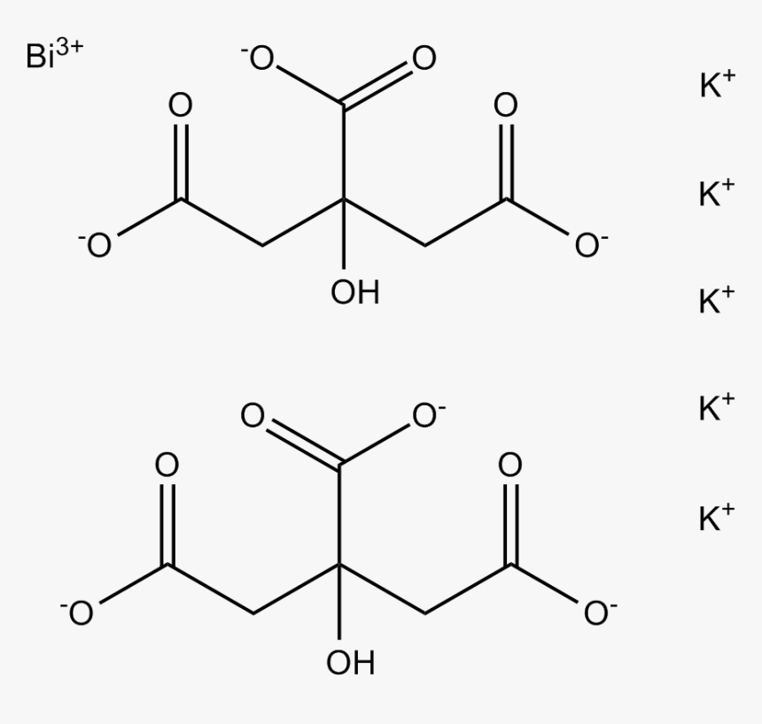 Structure Bismuth Subcitrate, HD Png Download