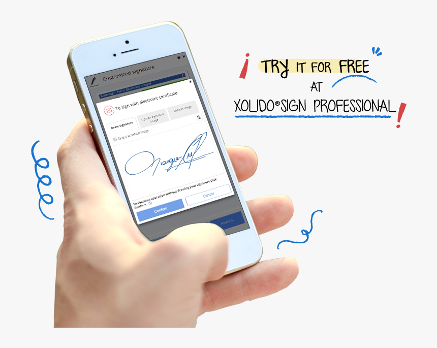 Signature With Electronic Certificate Biometric Signature - Iphone, HD Png Download