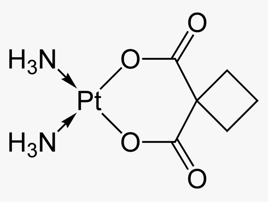 Carboplatin 2d Skeletal - Carboplatin Chemotherapy, HD Png Download