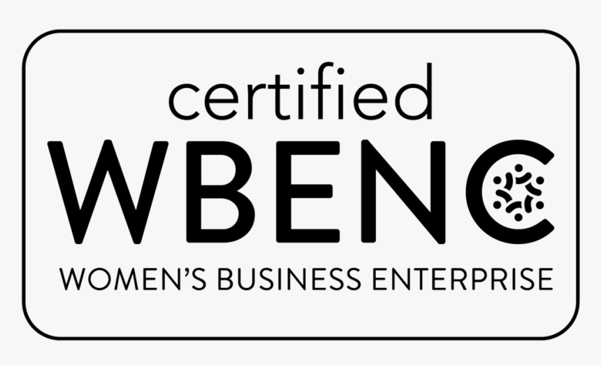Wbe Seal Black - Certified Women's Business Enterprise, HD Png Download
