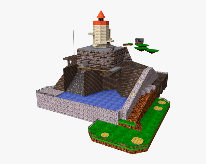 Download Zip Archive - Whomp's Fortress Top View, HD Png Download