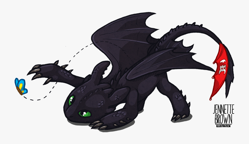Butterfly Toothless - Toothless Butterfly, HD Png Download