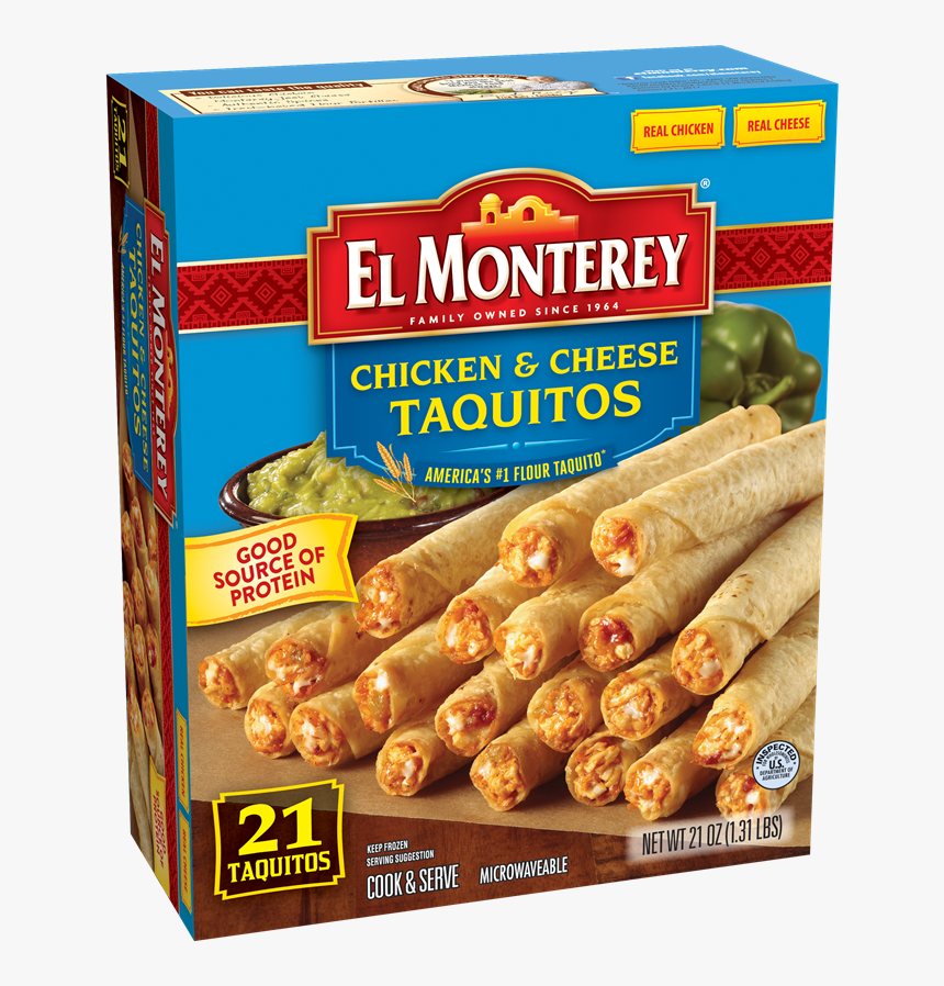 Chicken & Cheese Flour Taquitos - El Monterey Taquitos, HD Png Download