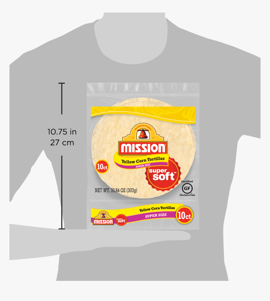 Mission Super Size White Corn Tortillas, HD Png Download
