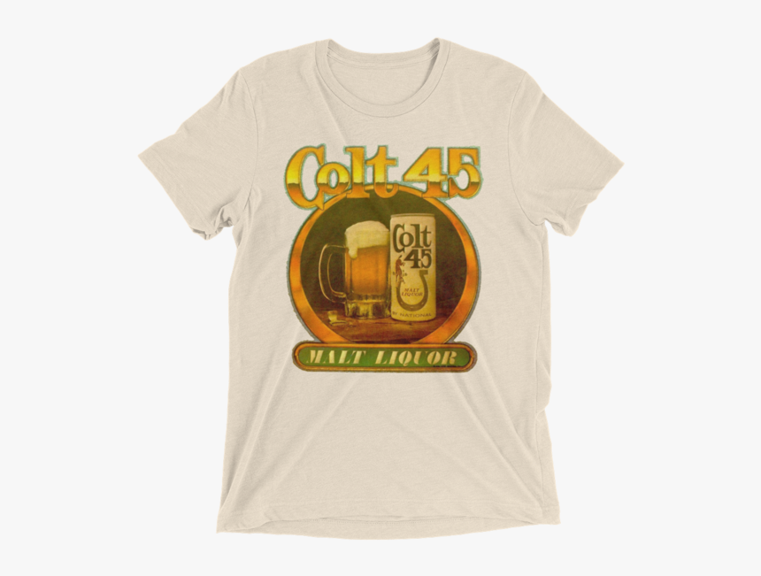 Colt 45 Short Sleeve T-shirt , Png Download - 70s Iron On Design, Transparent Png