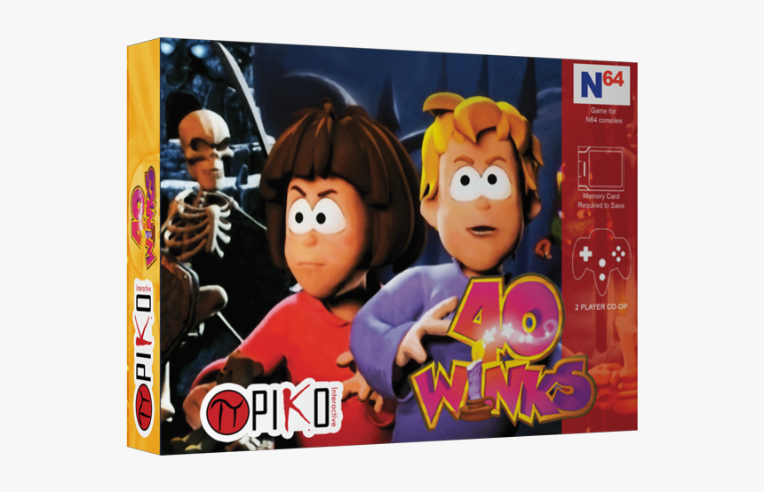 40 Winks Nintendo 64, HD Png Download