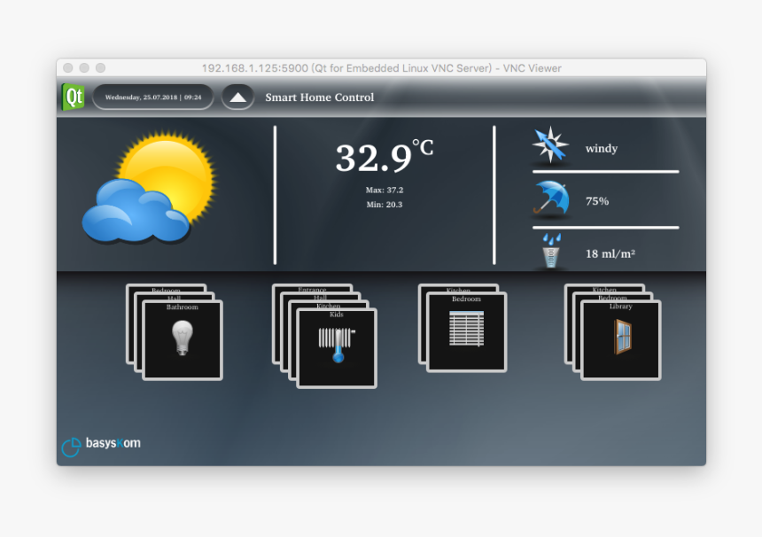 Qt5smarthomevnc - Qml User Interface, HD Png Download