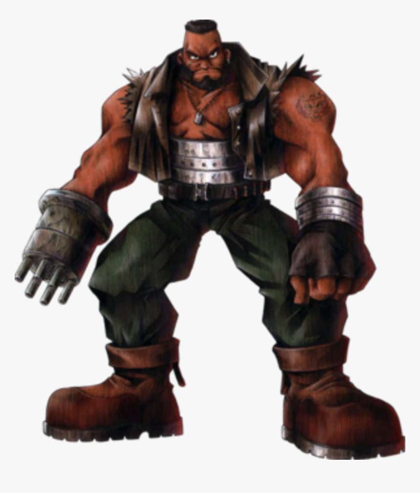 Ff7-barret - Final Fantasy 7 Barrett Art, HD Png Download