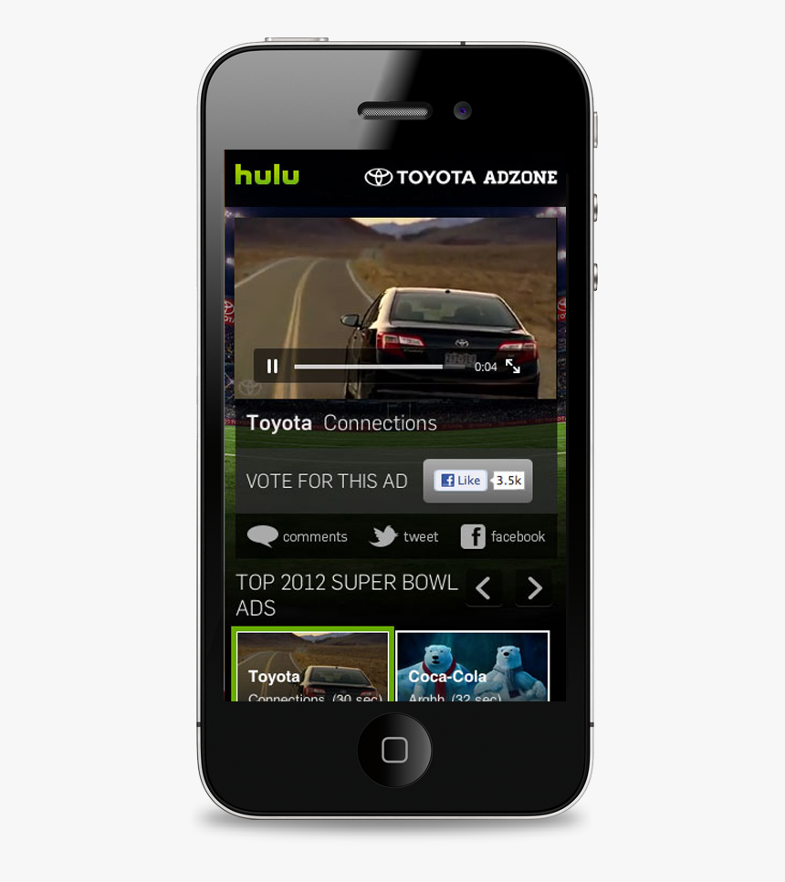 Hulu Ad On Mobile, HD Png Download