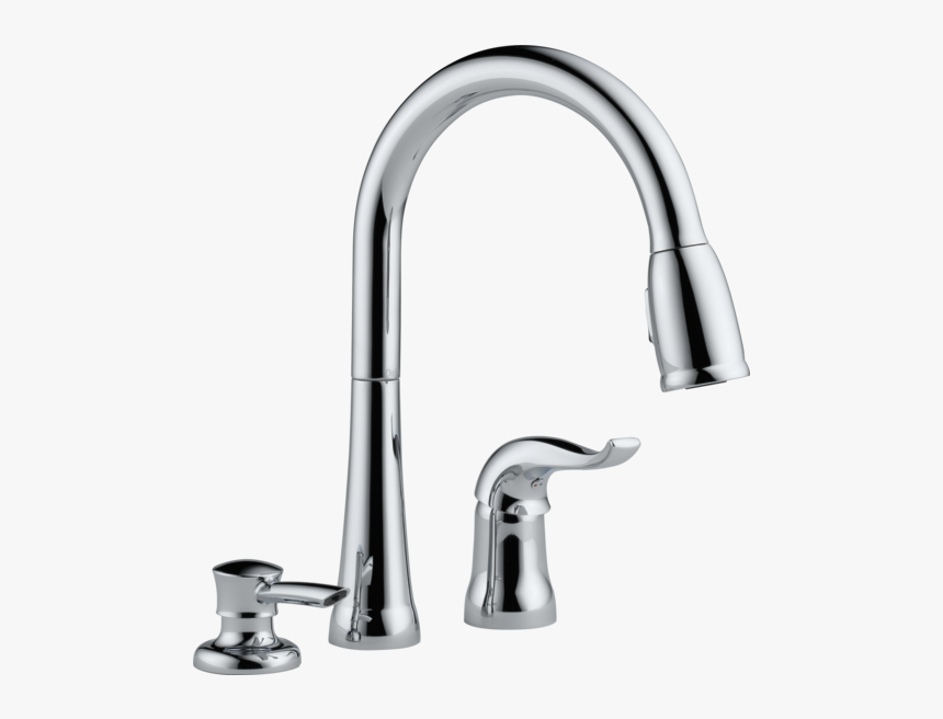Delta Kitchen Faucet With Soap Dispenser, HD Png Download