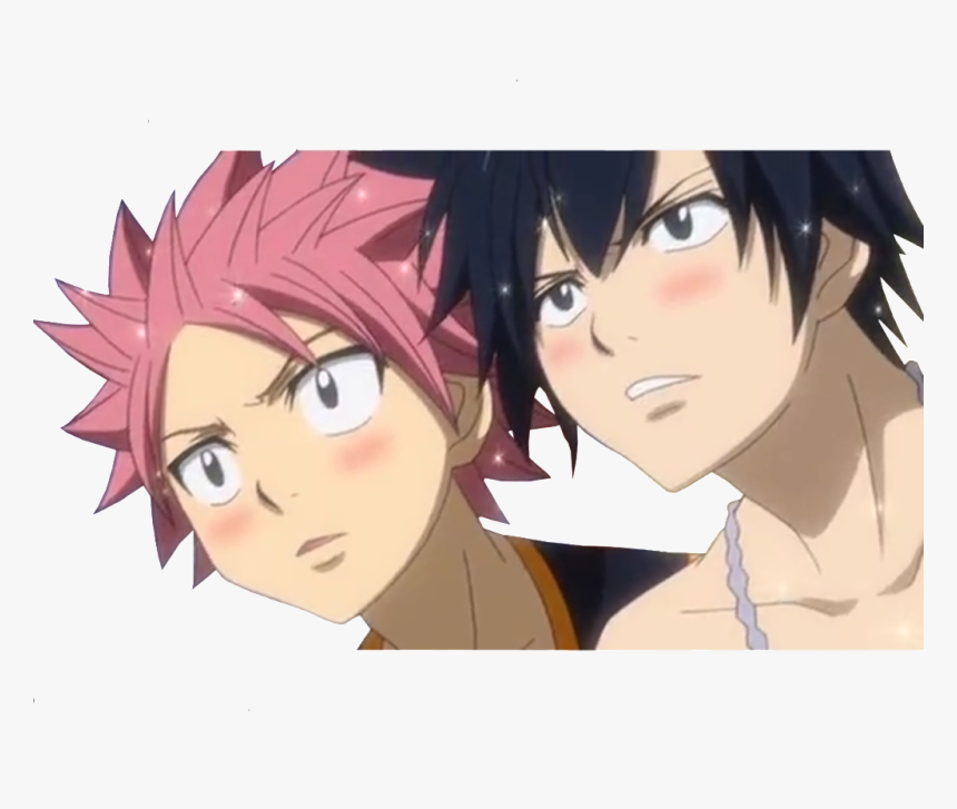 Natsu And Gray Shocked, HD Png Download