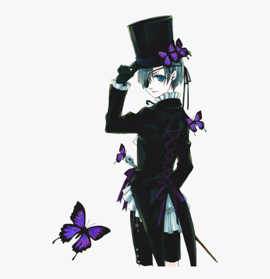 Jpg Black And White Stock Phantomhive Black Butler - Black Butler Ciel X Oc, HD Png Download