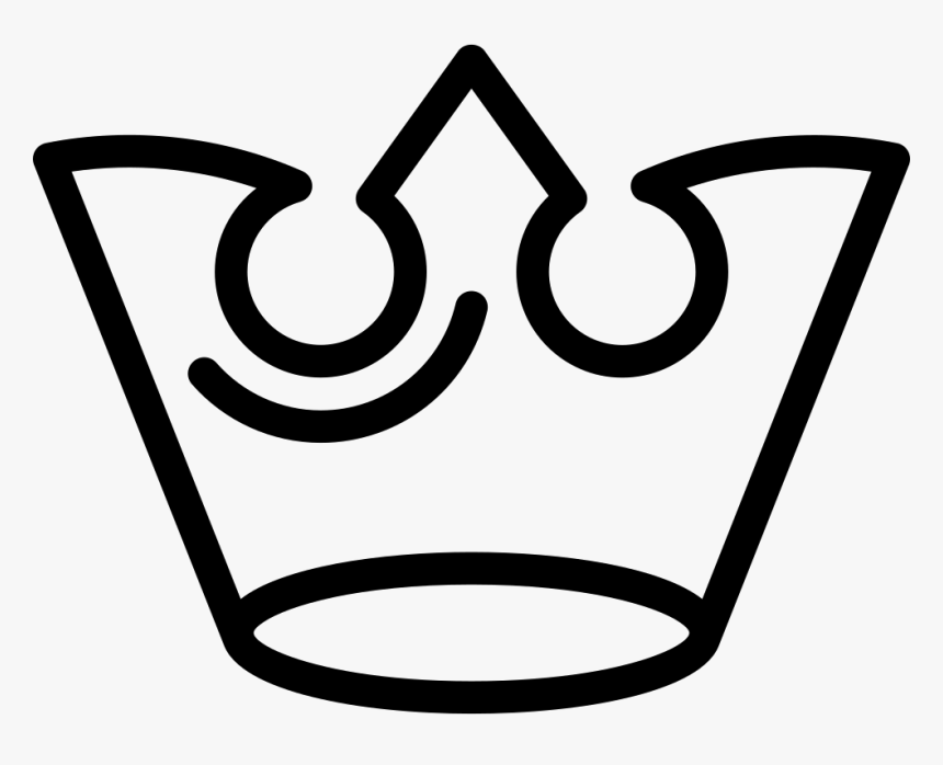 Royalty Crown Outline Of Elegant Design - Transparent Crown Outline, HD Png Download