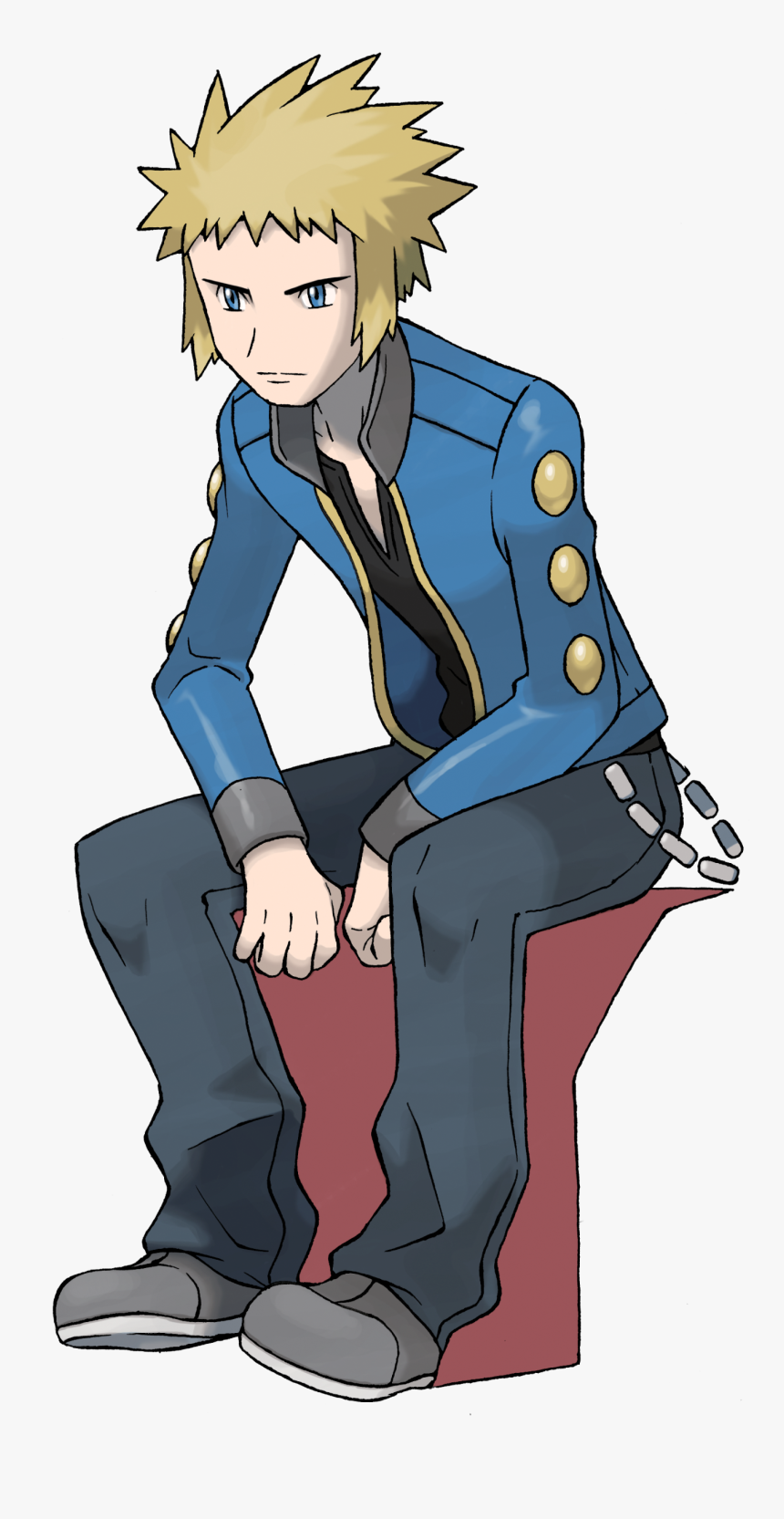 Art Of Volkner - Male Gym Leader Pokemon, HD Png Download