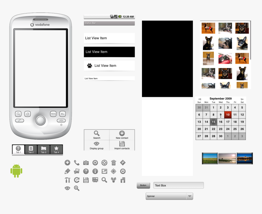 Android Ui Elements, HD Png Download