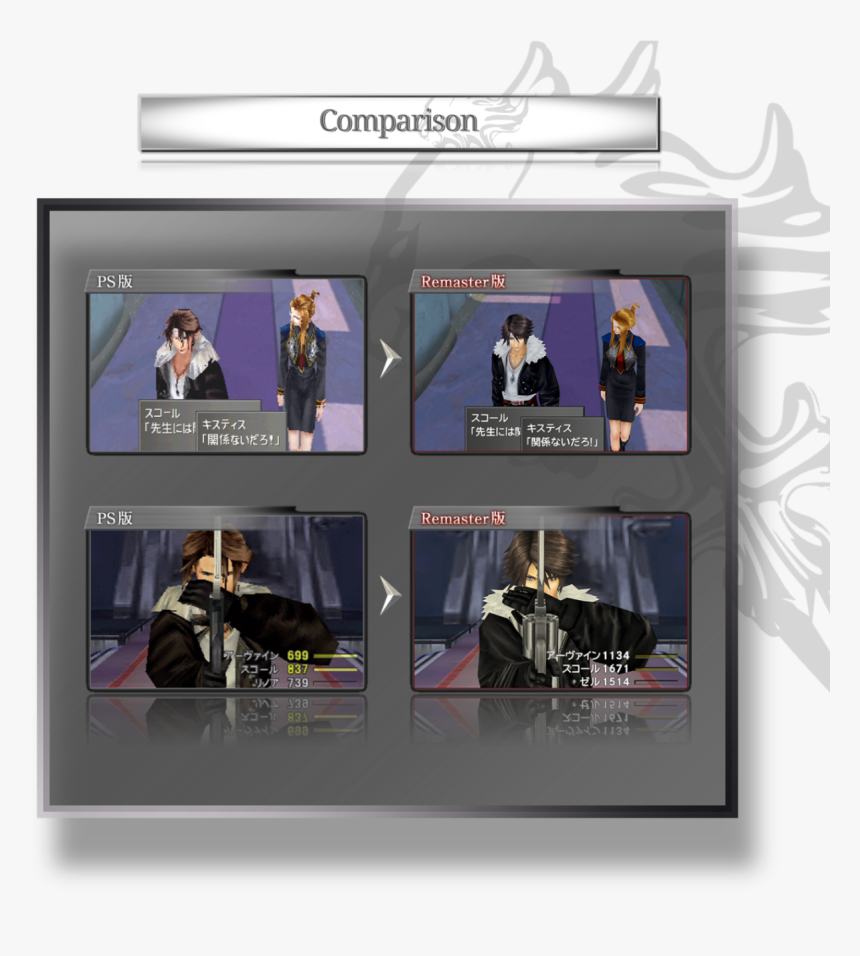 Final Fantasy 8 Vs Remaster, HD Png Download