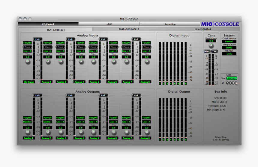 2882 - Metric Halo 2882 Mio Console, HD Png Download