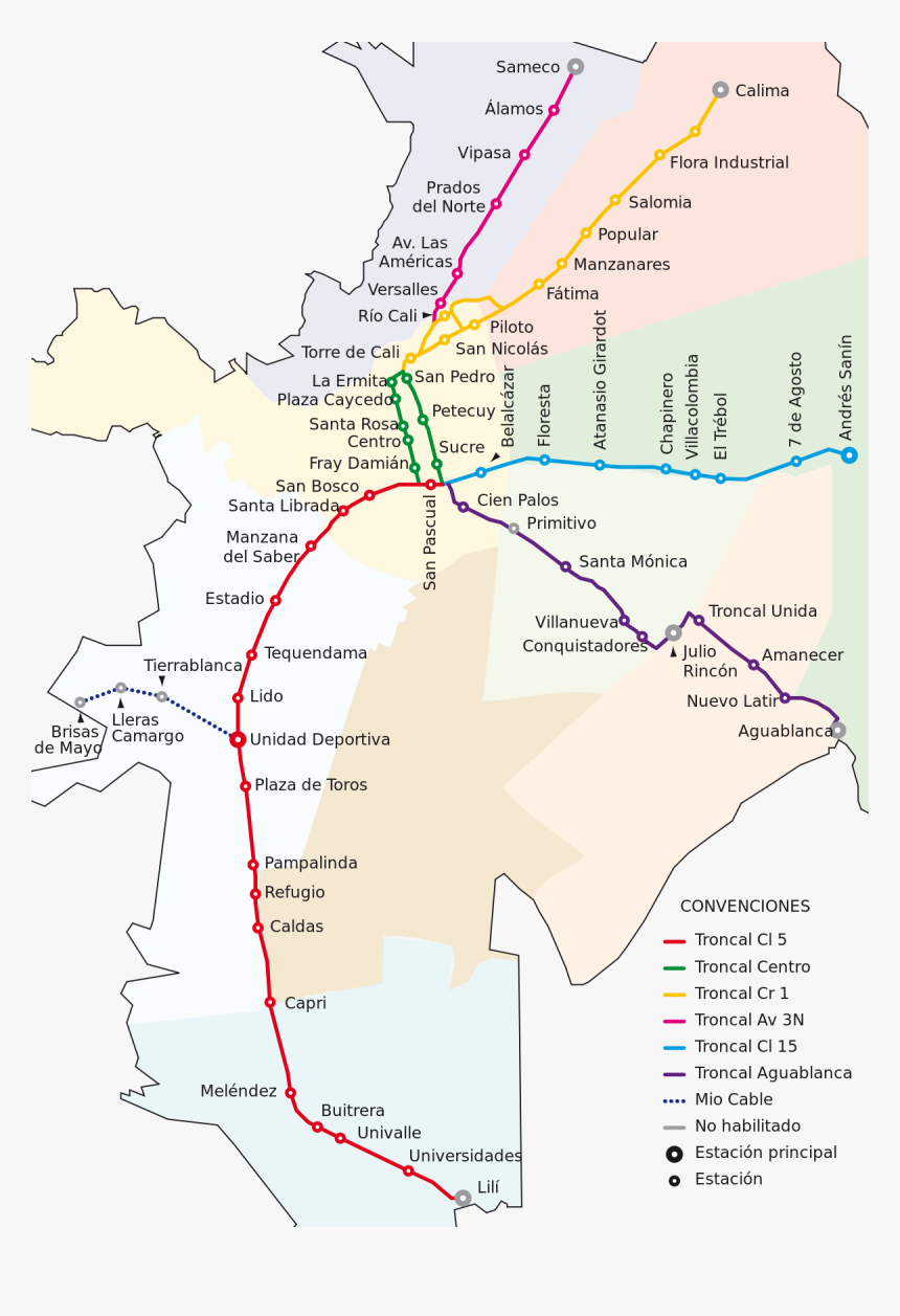 Mapa Del Mio Cali HD Png Download Transparent Png Image PNGitem