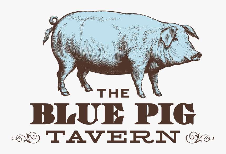 Blue Pig Tavern Print, HD Png Download