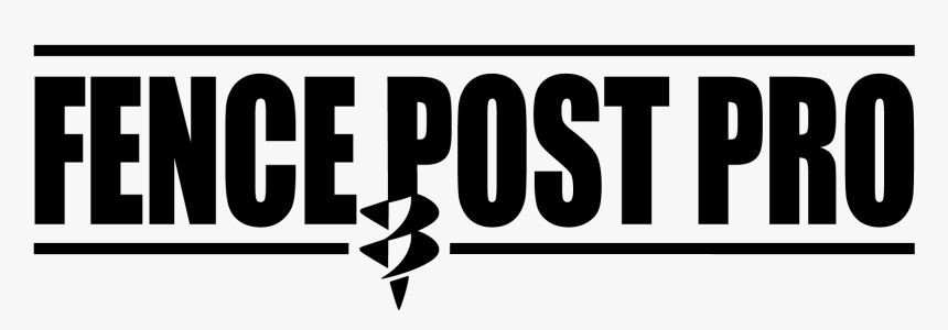 Fence Post Pro - Black-and-white, HD Png Download