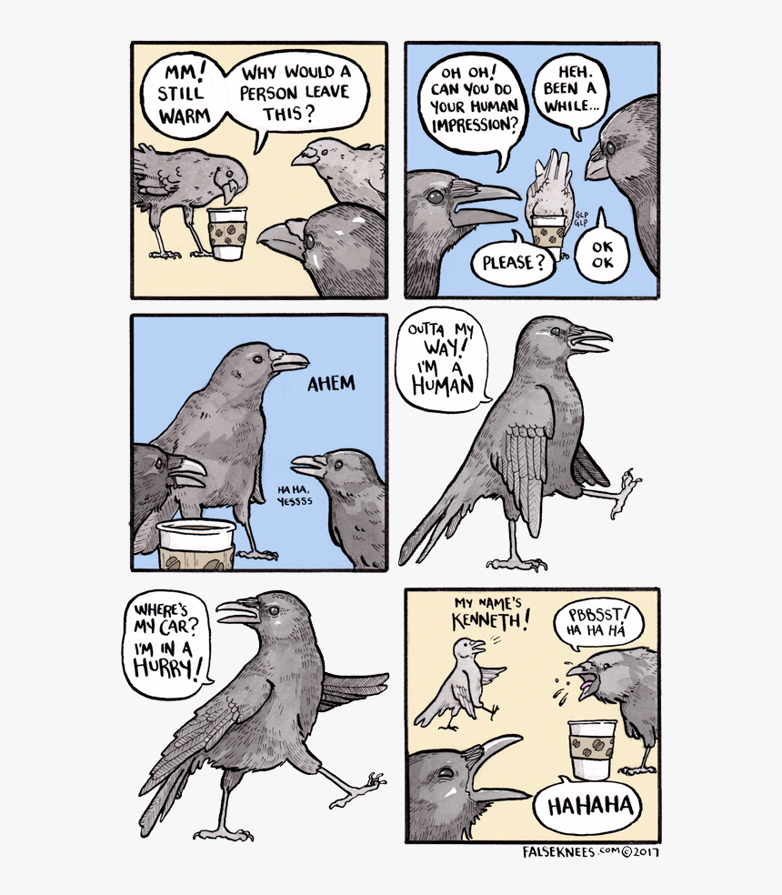 False Knees Crow Comic, HD Png Download