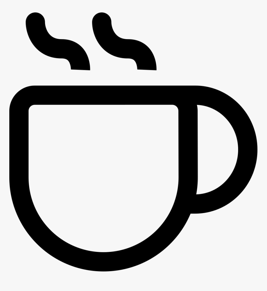 Hot Drinking Cup Rounded Outline, HD Png Download
