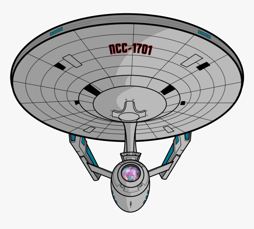Starship Enterprise Star Trek Poster Uss Enterprise - Uss Enterprise Star Trek Drawing, HD Png Download