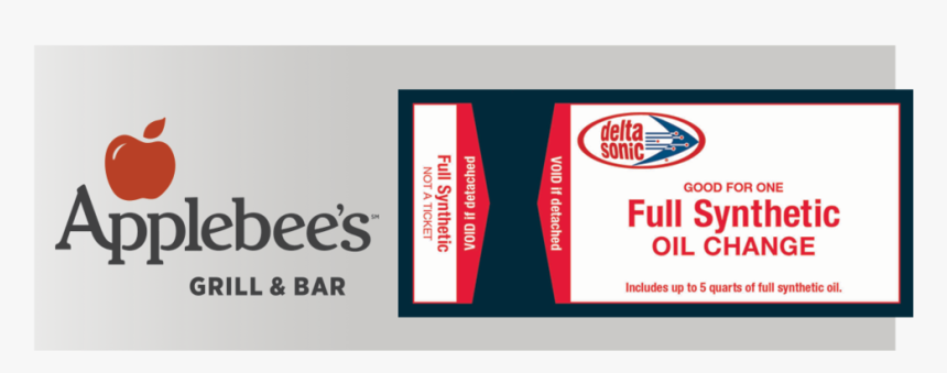 Full Synthetic Oil Change And Free Dinner At Applebee - Applebees, HD Png Download
