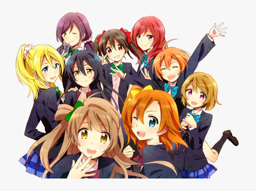Eli, Maki, And Nico Image - Art Love Live Group, HD Png Download