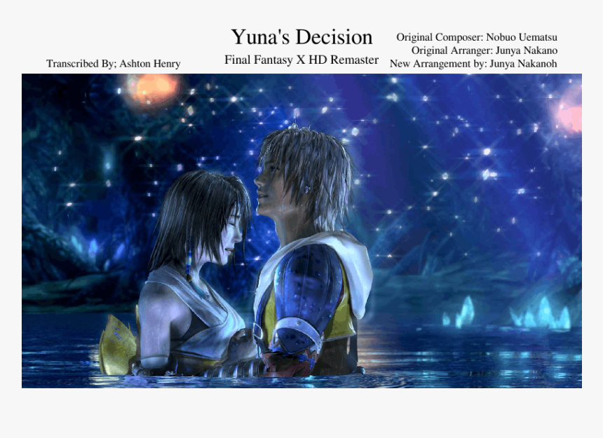Final Fantasy X Tidus And Yuna Water, HD Png Download
