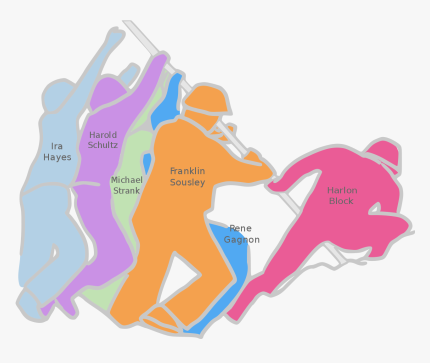 Iwo Jima Flag Raising People, HD Png Download