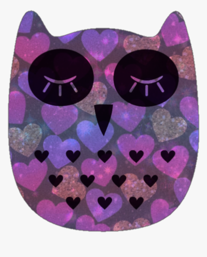 #owls #patterns #overlay #animals #owl #hearts #art - Owl, HD Png Download