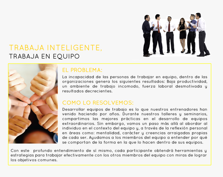 Trabajo En Equipo - Brochure, HD Png Download