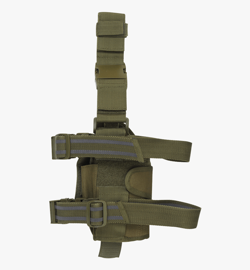 Olive Drab Drop Leg Pistol Holster - Strap, HD Png Download