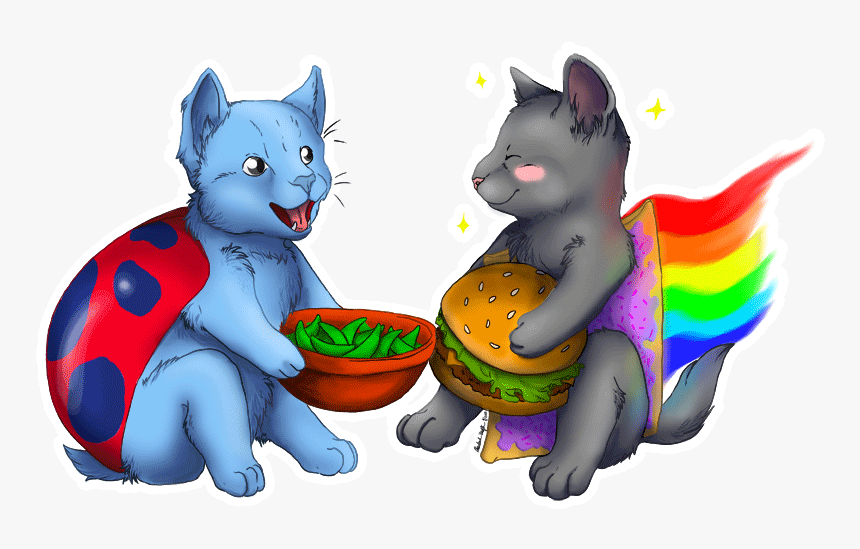 Poptart Cat With Bugcat, HD Png Download