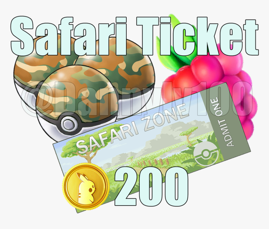 Picture - Pokemon Safari Zone Ticket, HD Png Download