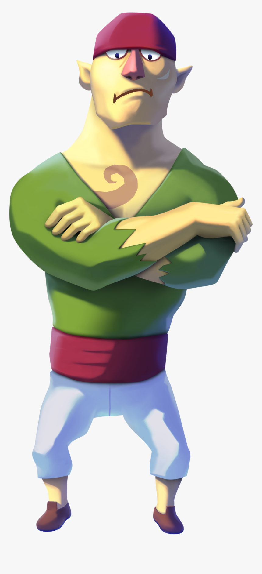 Twwhd Gonzo Artwork - Zelda Wind Waker Pirate, HD Png Download