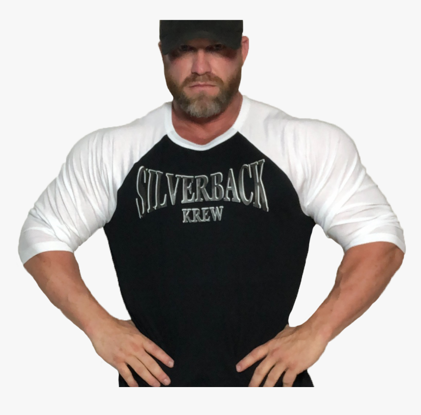 Black And White Baseball Tee - Active Shirt, HD Png Download