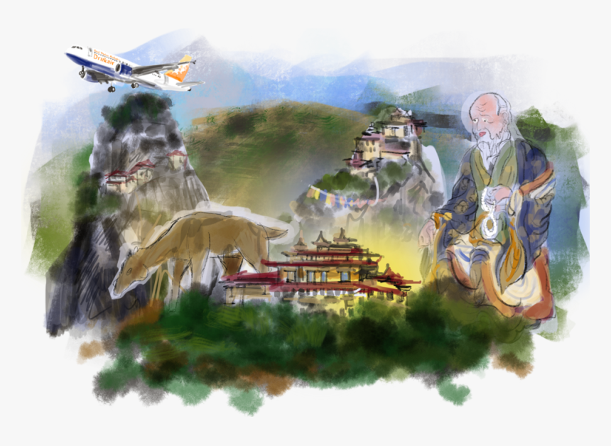 07 Bhutan - Painting, HD Png Download