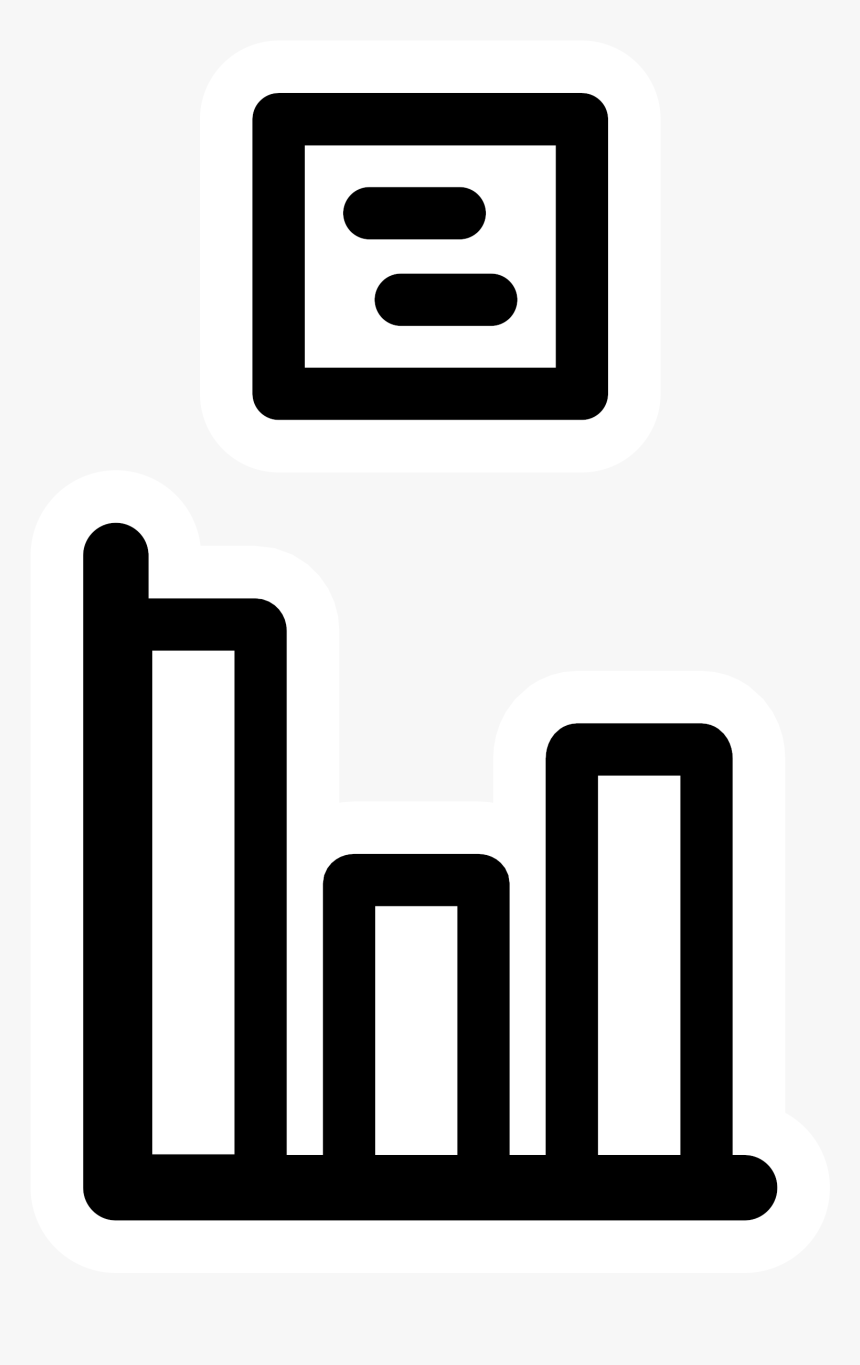 This Free Icons Png Design Of Mono Chart Legend Top - Black And White Statistics Clipart, Transparent Png