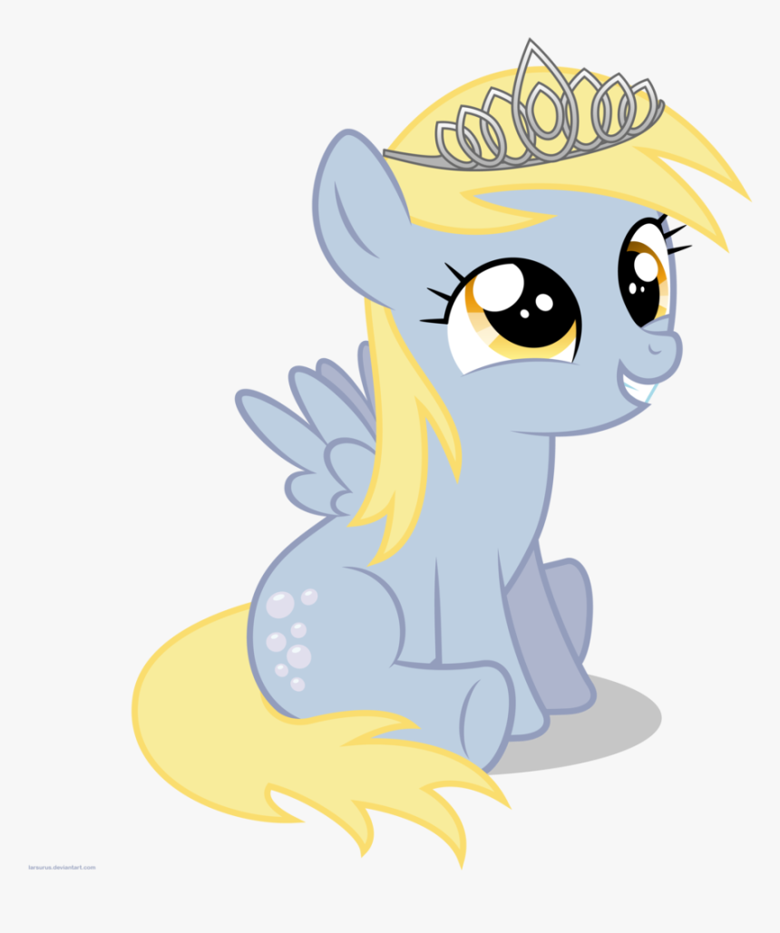 Larsurus, Derpy Hooves, Filly, Safe, Simple Background, - Princess Derpy, HD Png Download