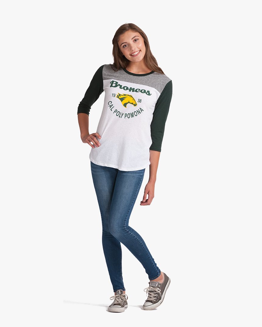 Tri-color Baseball Tee - Girl, HD Png Download